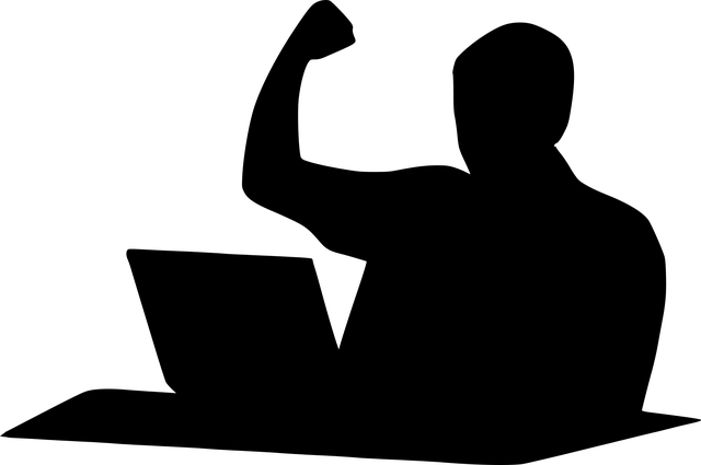 silueta vítěze